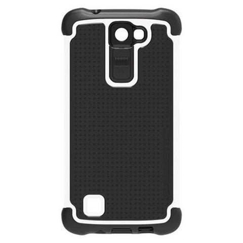 Ballistic LG K8 Tough Jacket Case - White - Black