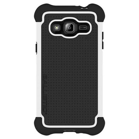 Ballistic Samsung Galaxy J3 (2016) Tough Jacket Case - White - Black