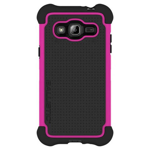 Ballistic Samsung Galaxy J3 (2016) Tough Jacket Case - Pink - Black