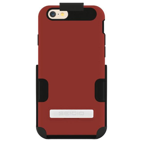 Seidio iPhone 6-6s DILEX Pro Combo with Kickstand - Garnet Red
