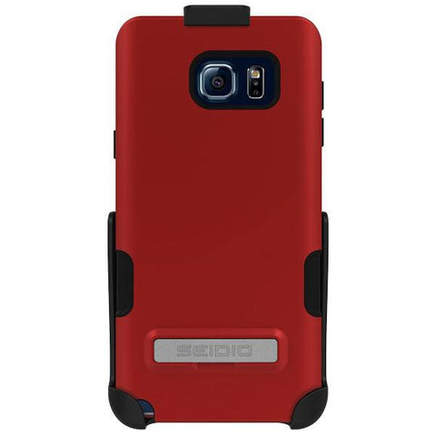Seidio Samsung Galaxy Note 5 DILEX Pro Combo with Kickstand - Garnet Red