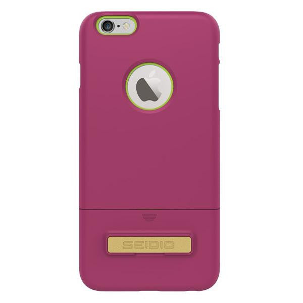 Seidio IPhone 6-6s SURFACE with Kickstand - Dark Pink - Green