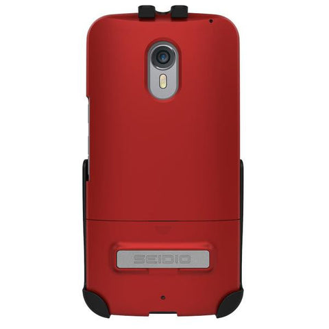 Seidio Moto X Pure Edition Combo with Kickstand - Garnet Red