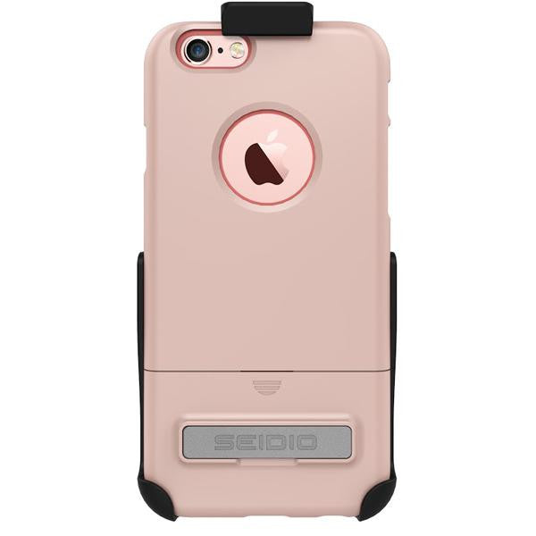 Seidio iPhone 6-6s Plus SURFACE Combo with Kickstand - Rose Gold - Pink