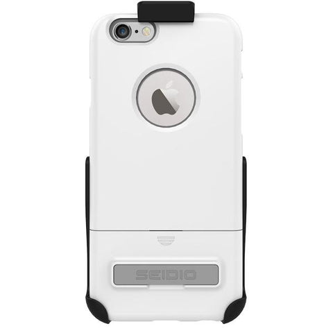 Seidio iPhone 6-6s SURFACE Combo with Kickstand - White - Grey