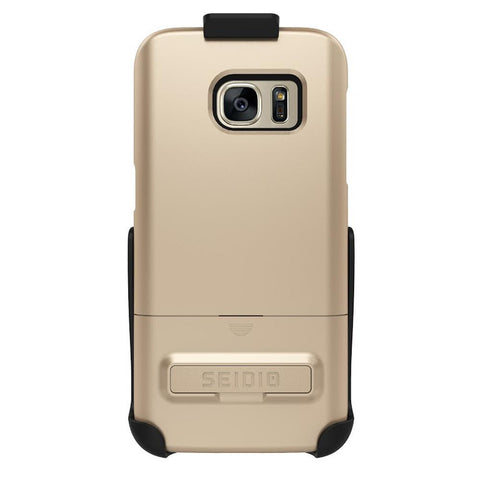 Seidio Samsung Galaxy S7 SURFACE Combo with Kickstand - Gold - Black