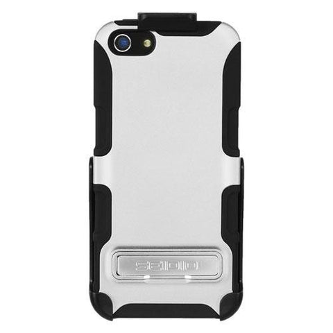 Seidio iPhone 5-5S DILEX Combo with Kickstand - White